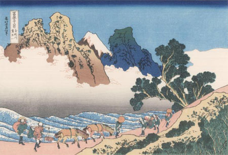 hokusai, vue du mont fuji