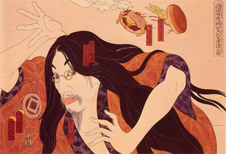 les hamburgers attaquent le japon de masami teraoka