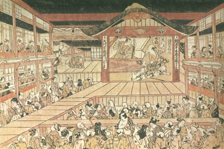 estampe de théâtre kabuki