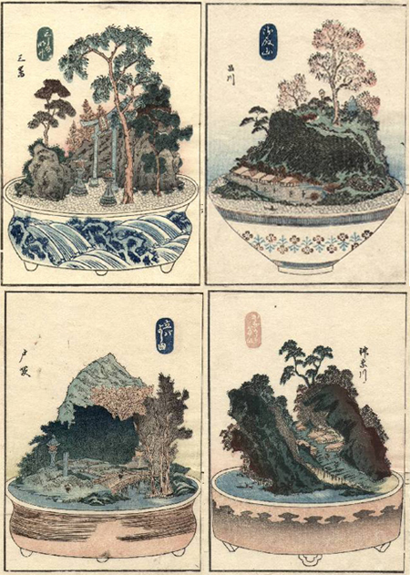 ukiyo-e de bonsai