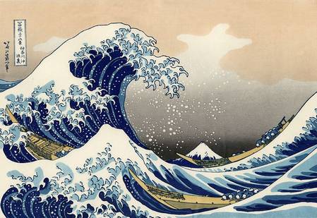 la grande vague d’Hokusai